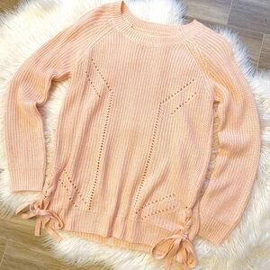 NWOT SO Sweater- Laces Up The Bottom Sides